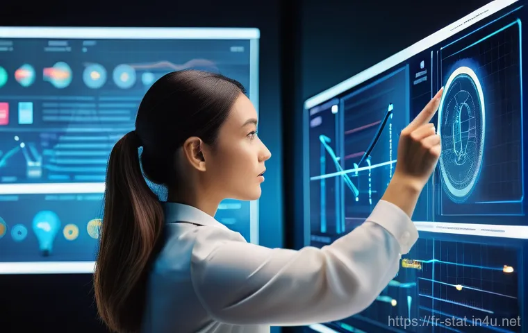 통계분석가를 위한 데이터 수집 팁 - **"A detailed, professional illustration depicting a data analyst, thoughtfully examining a glowing,...