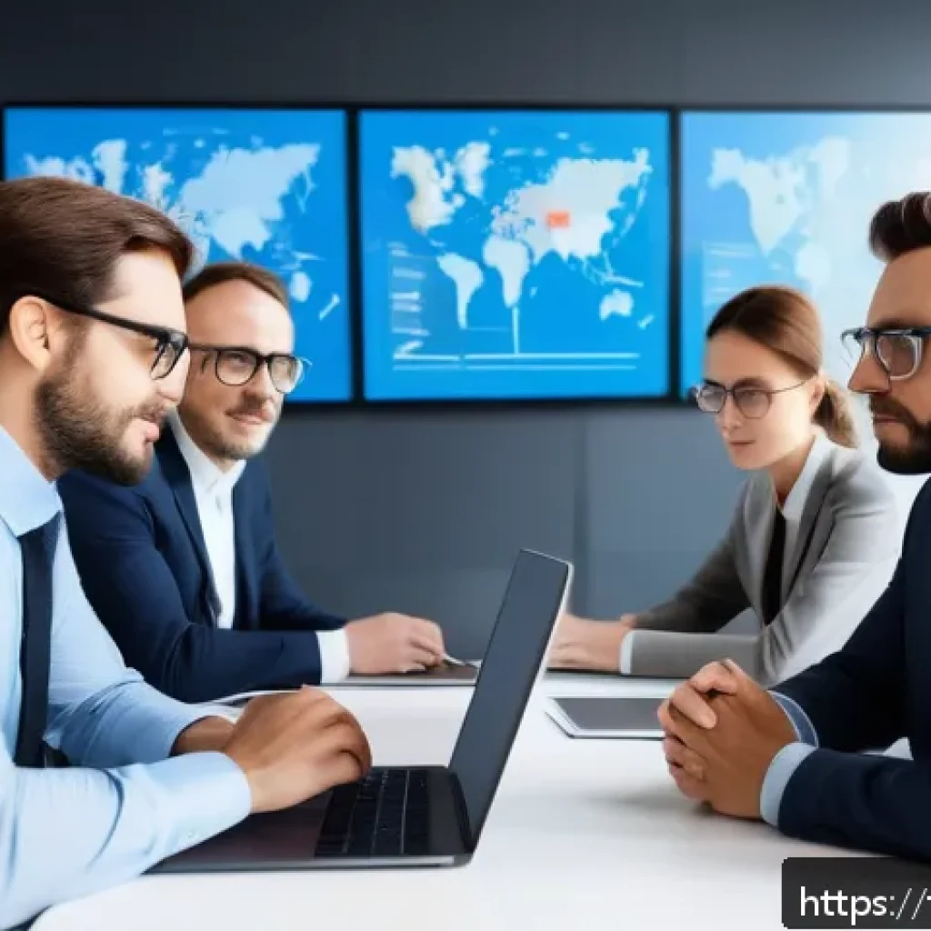 통계분석가를 위한 협상 기술 - A professional French business meeting scene in a modern office with diverse participants including ...